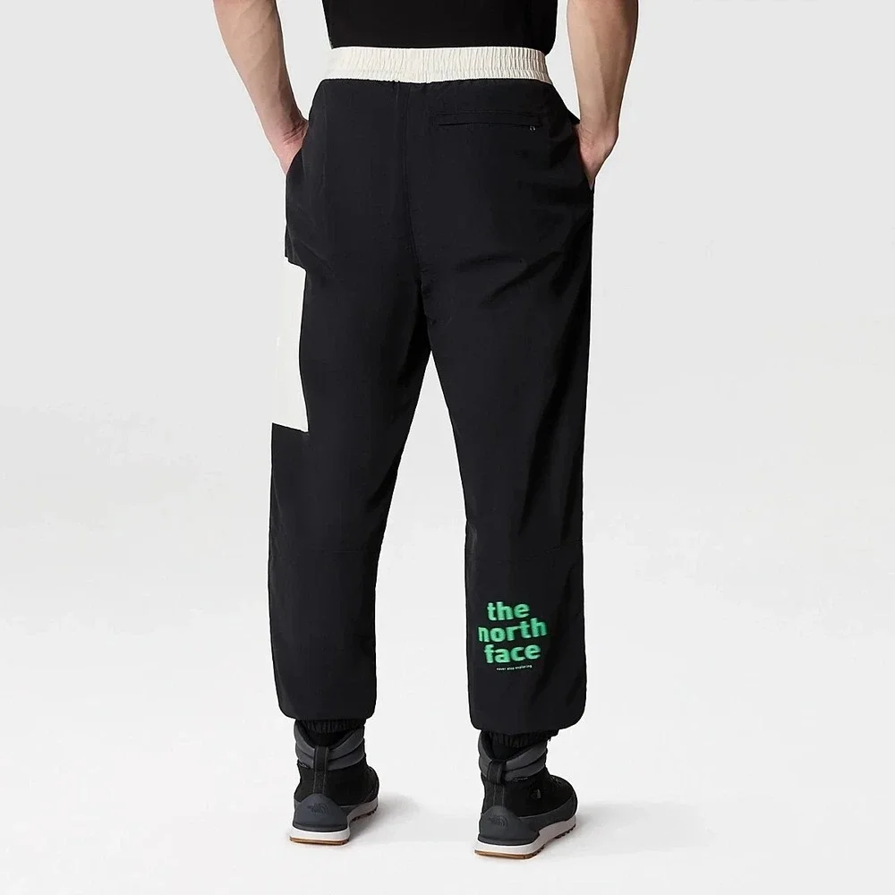 The‎ North Face TNF Nylon Easy Pants Men's Large Black Off White Sweatpants NWT
